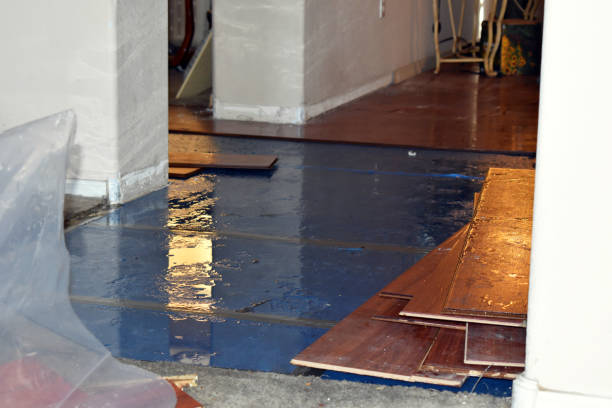 Professional Emergency Water Damage Restoration technician working in Jamestown, NC